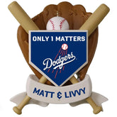 MLB Los Angeles Dodgersâ„¢ Baseball Personalized Ornament, Custom Text