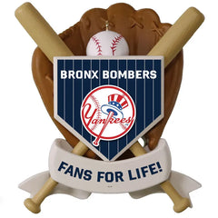 MLB New York Yankees™ Baseball Personalized Ornament, Custom Text