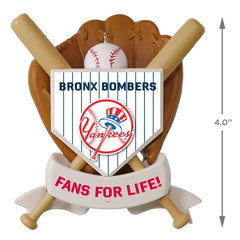 MLB New York Yankees™ Baseball Personalized Ornament, Custom Text