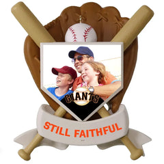 MLB San Francisco Giants™ Baseball Personalized Ornament, Custom Photo and Text