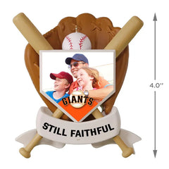 MLB San Francisco Giants™ Baseball Personalized Ornament, Custom Photo and Text