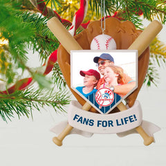 MLB New York Yankees™ Baseball Personalized Ornament, Custom Photo and Text