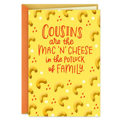 You're the Mac 'N' Cheese Birthday Card for Cousin