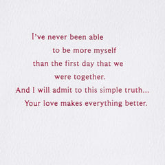 What We Share Is Real Romantic Anniversary Card for Wife