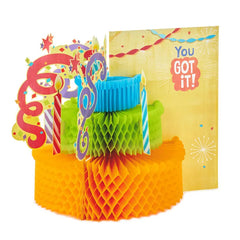 16" Make a Fuss Cake Pop-Up Jumbo Birthday Card