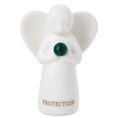 Malachite Angel of Protection Mini Angel Figurine, 2"