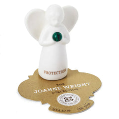 Malachite Angel of Protection Mini Angel Figurine, 2"