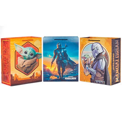 13" Star Wars™ The Mandalorian™ and Grogu™ Assorted 3-Pack Large Gift Bags