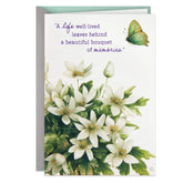 Marjolein Bastin Bouquet of Memories Sympathy Card