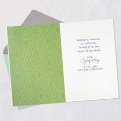 Marjolein Bastin Bouquet of Memories Sympathy Card