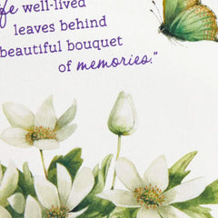 Marjolein Bastin Bouquet of Memories Sympathy Card