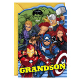 Marvel Avengers You Deserve an Awesome Day Birthday Card for Grandson