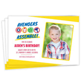 Marvel Avengers Assemble Birthday Invitation