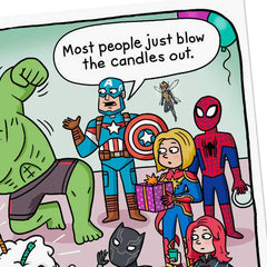 Marvel Avengers Smashing Day Funny Birthday Card