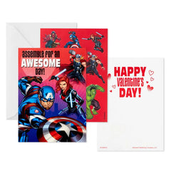 Marvel Avengers Kids Assorted Valentines With Stickers, Pack of 24