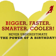 Marvel Iron Man Bigger, Faster, Smarter, Cooler Birthday Card for Kids