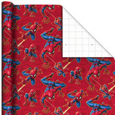 Marvel Spider-Man on Red Wrapping Paper Roll, 17.5 sq. ft.