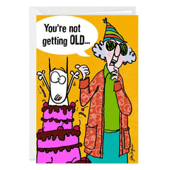 Maxine™ Not Getting Older Funny Custom Birthday Card