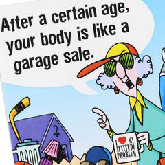 Maxine™ Your Body Is Like a Garage Sale Funny Birthday Card