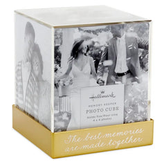 Photo Cube Acrylic Picture Frame, Holds 5 Photos