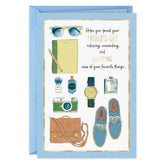 Relax, Unwind, Enjoy Father's Day Card