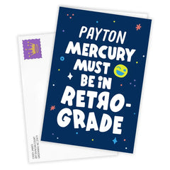 Mercury Retrograde Fun Custom Card