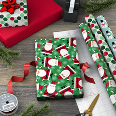 Bright and Graphic 3-Pack Reversible Christmas Wrapping Paper, 120 sq. ft.