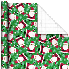 Bright and Graphic 3-Pack Reversible Christmas Wrapping Paper, 120 sq. ft.