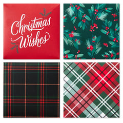 4" Merry Wishes 4-Pack Small Christmas Gift Boxes Assortment