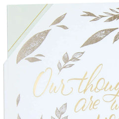 Our Thoughts Are With You Sympathy Card From Us