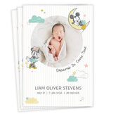 Disney Mickey and Minnie Sweet Dreams Flat Birth Announcement