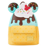 Loungefly Disney Mickey and Minnie Ice Cream Cone Mini Backpack