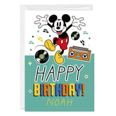 Disney Mickey Mouse Rockin' Custom Birthday Card