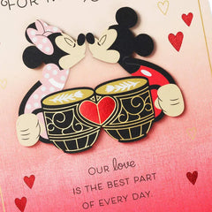 Disney Mickey Mouse and Minnie Mouse Our Love Valentine's Day Card for Husband