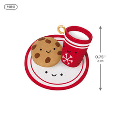 Mini Milk and Cookies Better Together Ornament, 0.75"
