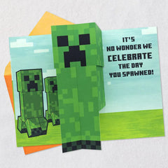 Minecraft You're Such a Cool Kid Pop-Up Birthday Card
