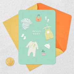 Hello Baby Blank New Baby Card