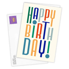 Modern Artsy Lettering Custom Birthday Card