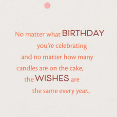 Health, Happiness and Love Birthday Card for Daughter