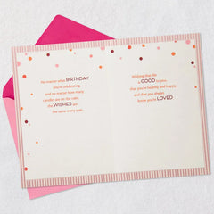 Health, Happiness and Love Birthday Card for Daughter