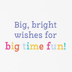 Big Bright Wishes Lettering Birthday Card