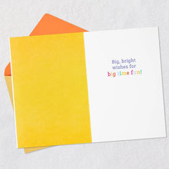 Big Bright Wishes Lettering Birthday Card