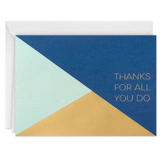 Modern Geometric Boxed Blank Thank-You Notes, Pack of 10