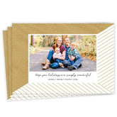 Simply Wonderful Flat Holiday Photo Card