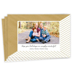 Simply Wonderful Flat Holiday Photo Card