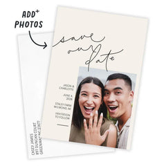 Modern Handwriting Flat Wedding Save the Date