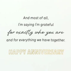 Grateful for Everything We Have Anniversary Card for Wife