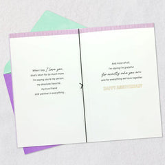 Grateful for Everything We Have Anniversary Card for Wife