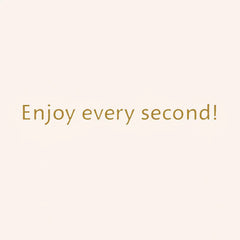 Enjoy Every Second 50th Birthday Card