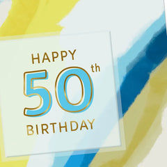 Enjoy Every Second 50th Birthday Card